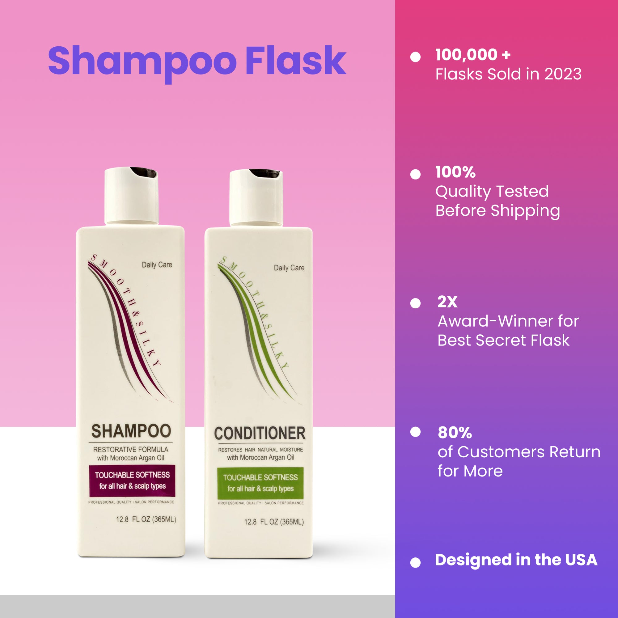 Shampoo Flask - 12 Drink Capacity
