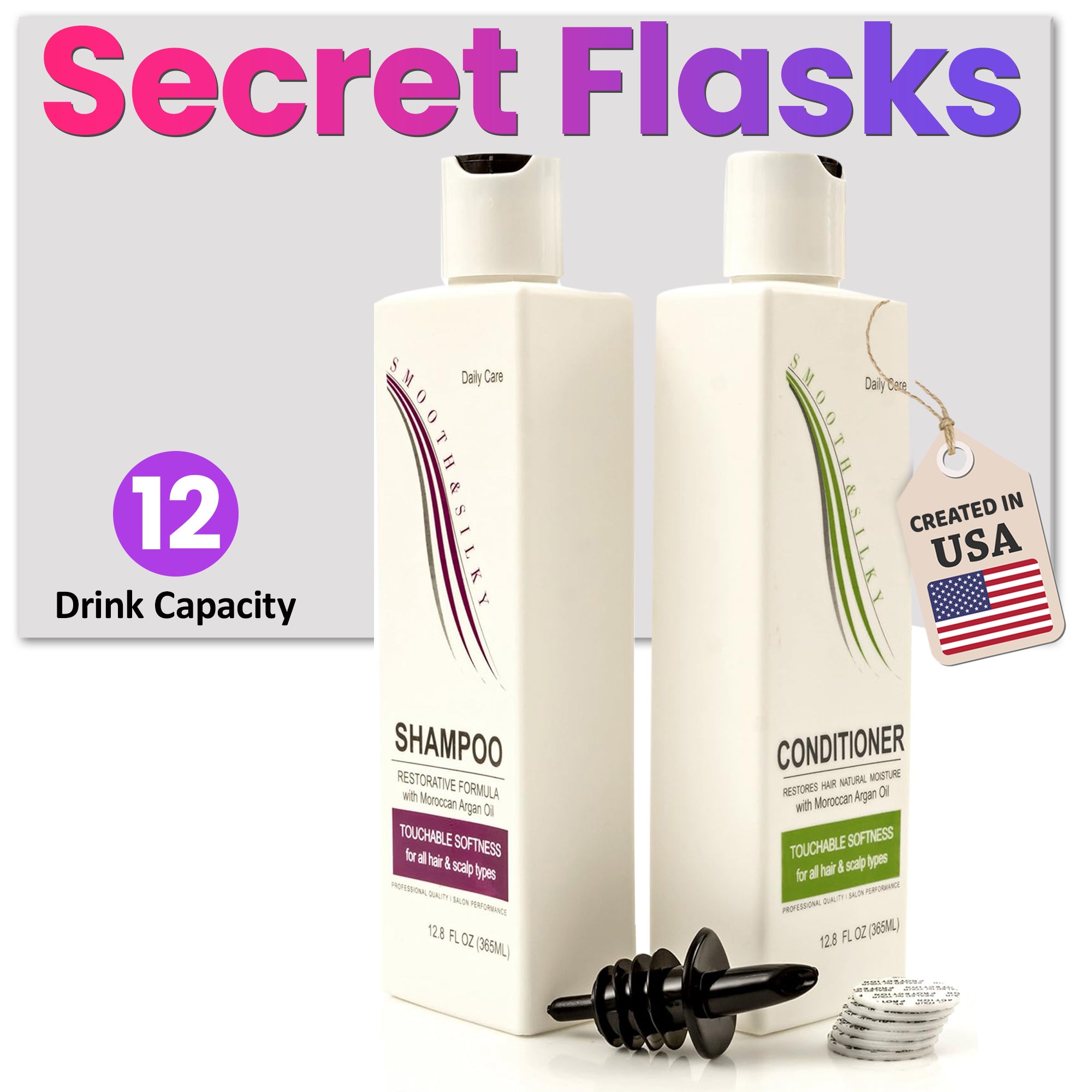 Shampoo Flask - 12 Drink Capacity